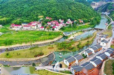 袁水源全景三湾生态文明示范区莲花县楼梯蹬水库萍水河江口村段萍水湖