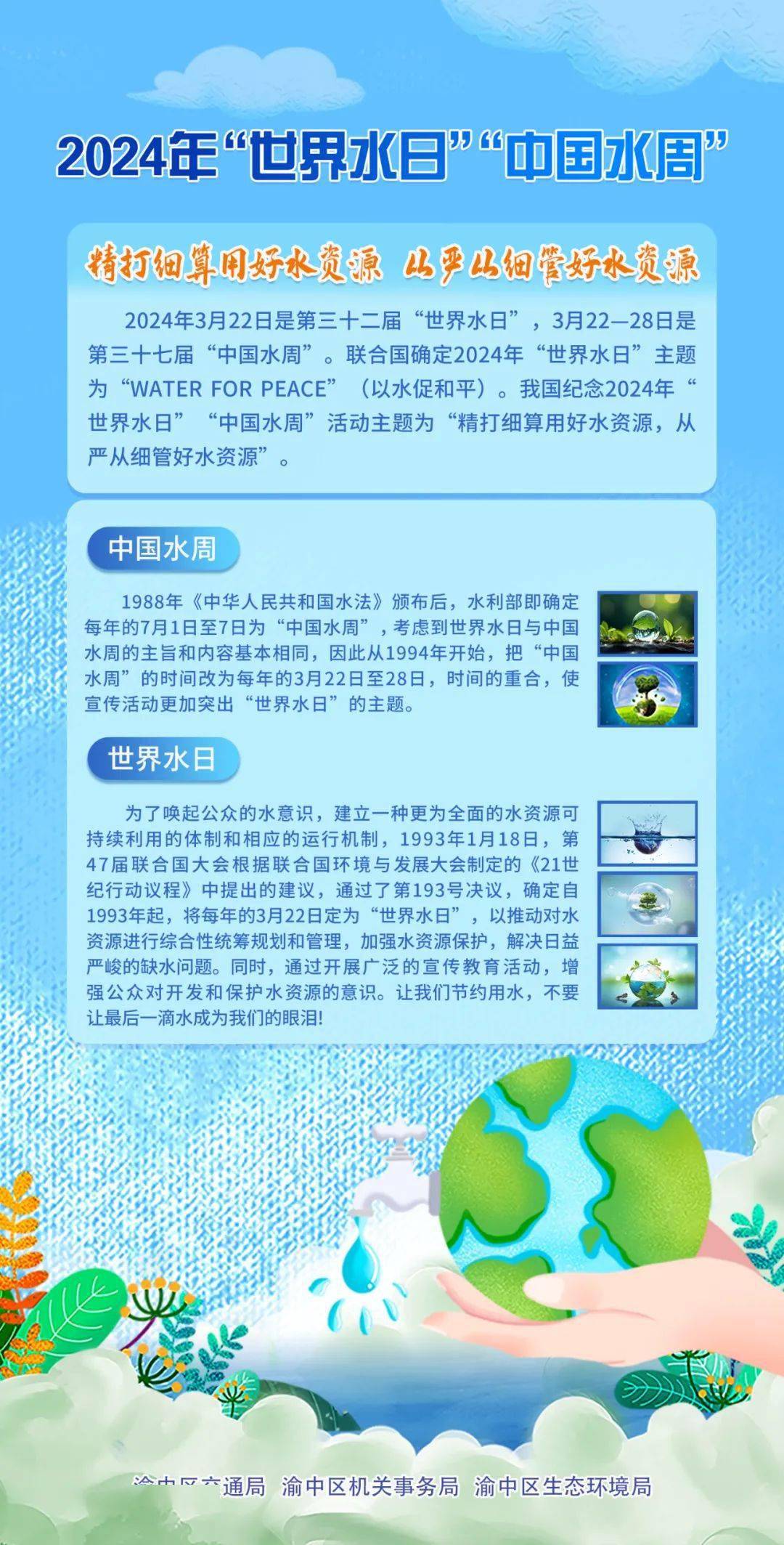世界水日中国水周保护水资源你我同行