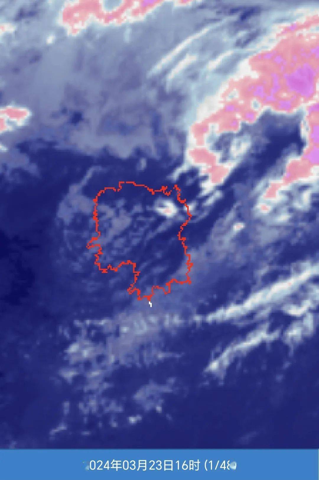 最新16时红外卫星云图