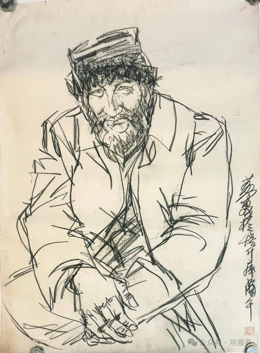 坦腹斋所藏书画丨黄胄速写稿