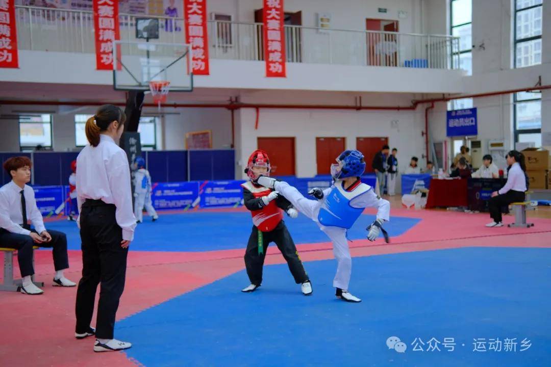 奔跑吧少年2024年新乡市青少年跆拳道锦标赛开赛