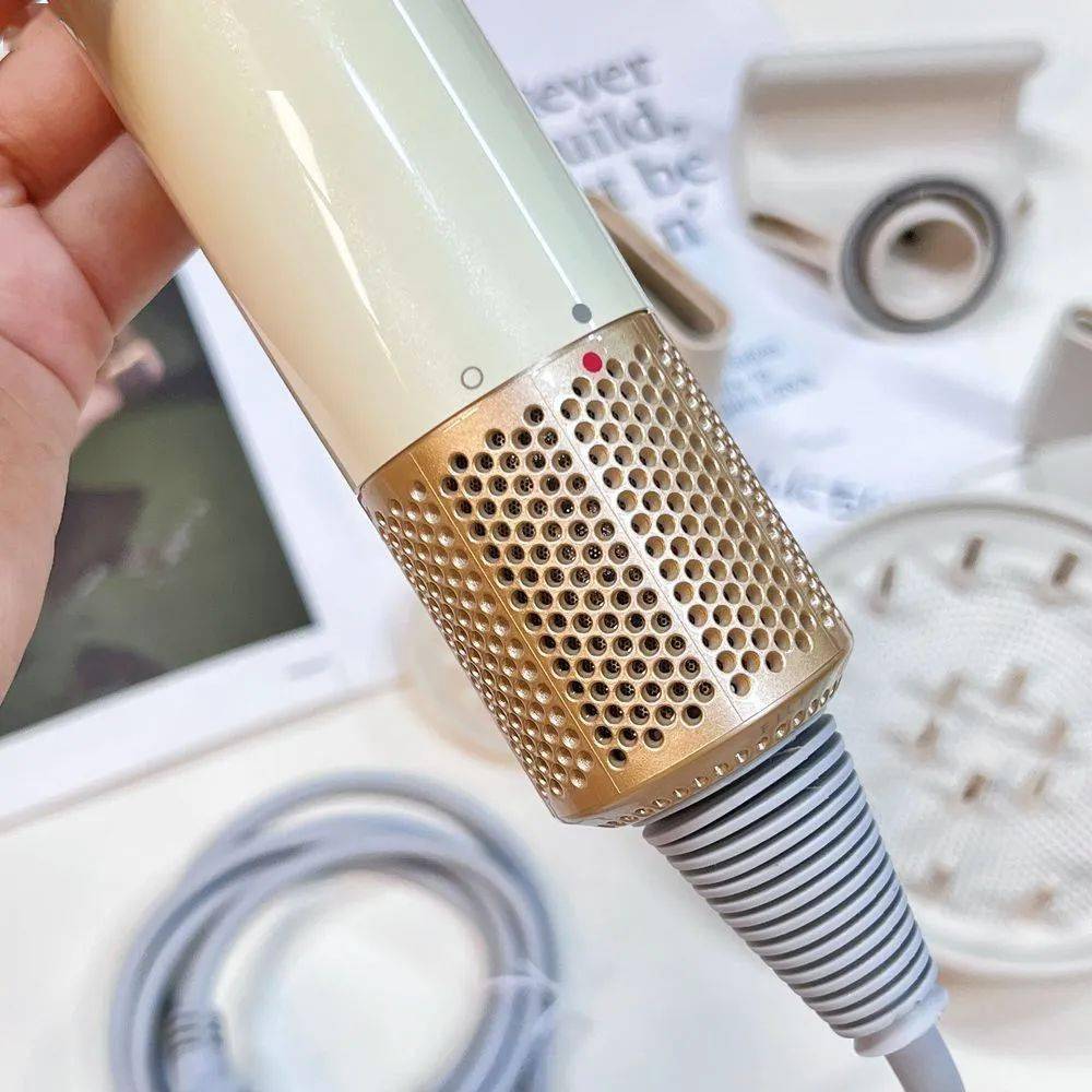 戴森同款负离子无叶吹风机109元含5个头送支架限定马卡龙陶瓷釉新色