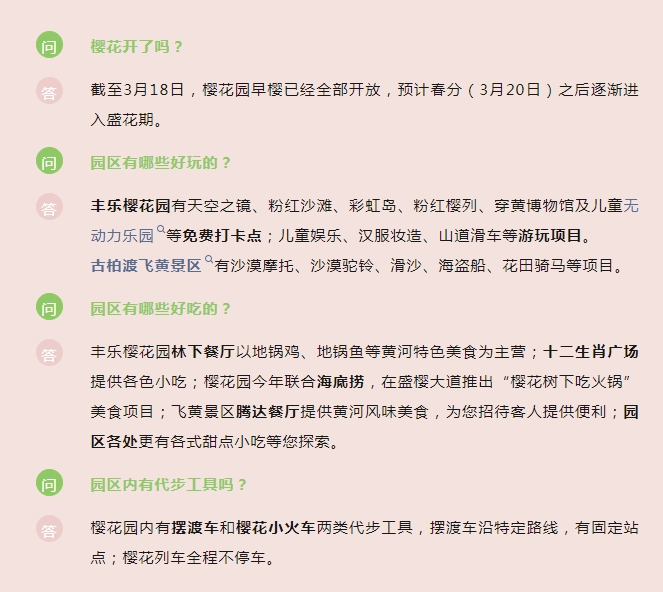 关于园区游玩问题关于园区乘车问题关于古柏渡丰乐樱花园最终中奖结果