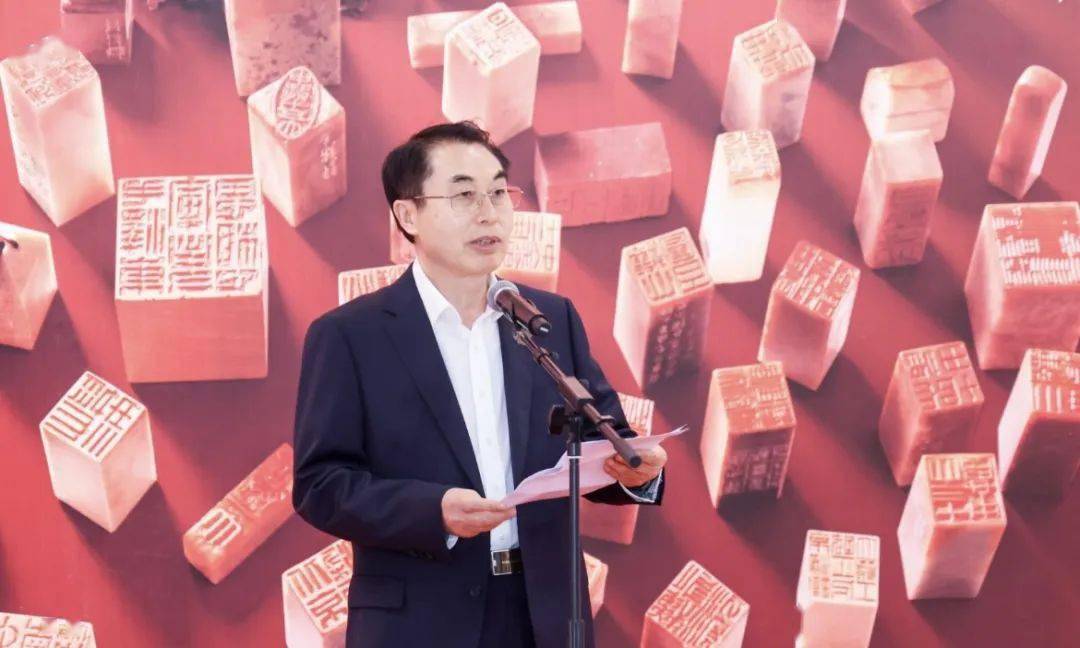 展览印记党史创新传承南京财经大学篆刻传承基地师生主题创作展开幕