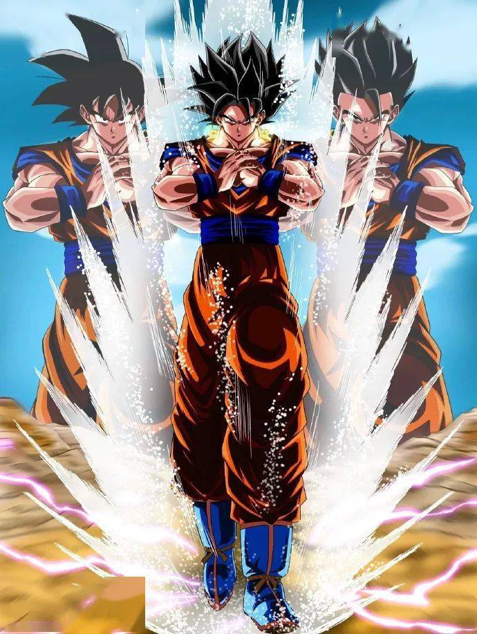 悟饭与悟空合体颜值几乎不发生变化