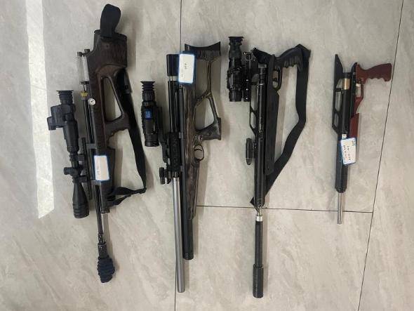 缴获气枪5支临安警方成功捣毁一非法狩猎团伙