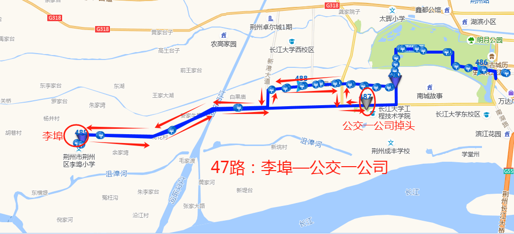 荆马期间46条公交线路临时调整