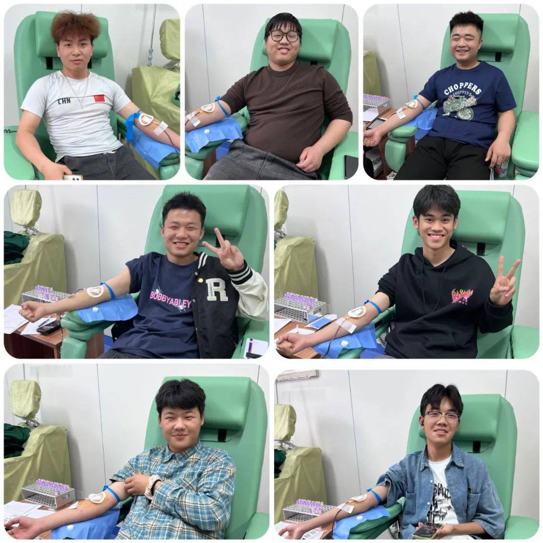 陕西邮电职业技术学院大学生参观血站并挽袖献血