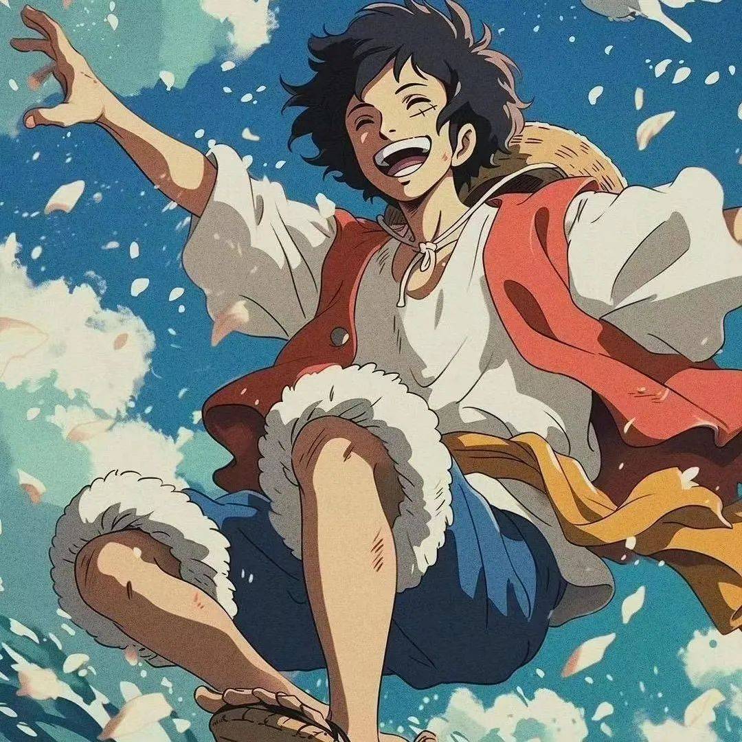 ai绘制宫崎骏画风的《海贼王》,草帽一伙画风突变_甚平