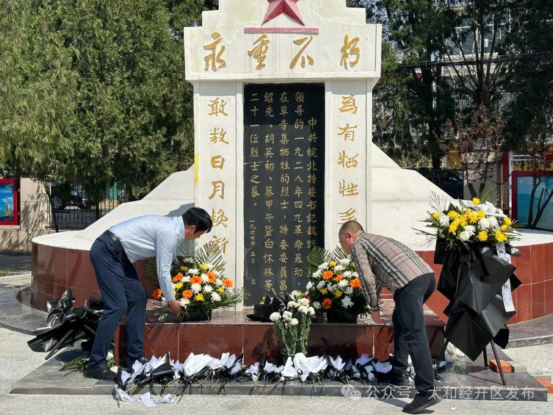 开发区友谊社区开展"缅怀先烈清明祭扫"活动_陈志峰_赵集乡_烈士陵园