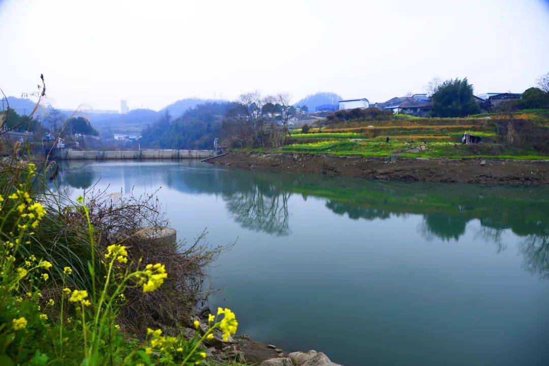 【春来·踏青】乾州小庄,看湖光山色、观磨沟滩春潮_万溶江_菜园_树林