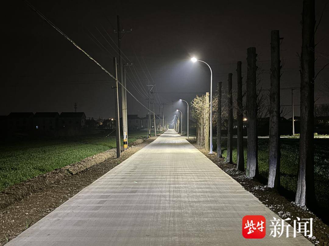 我为群众办实事常熟市董浜镇观智村安装路灯暖民心点亮村民新生活