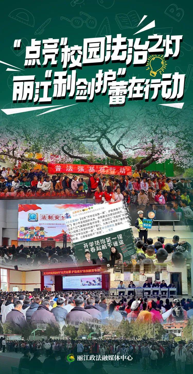 利剑护蕾点亮校园法治灯丽江利剑护蕾在行动
