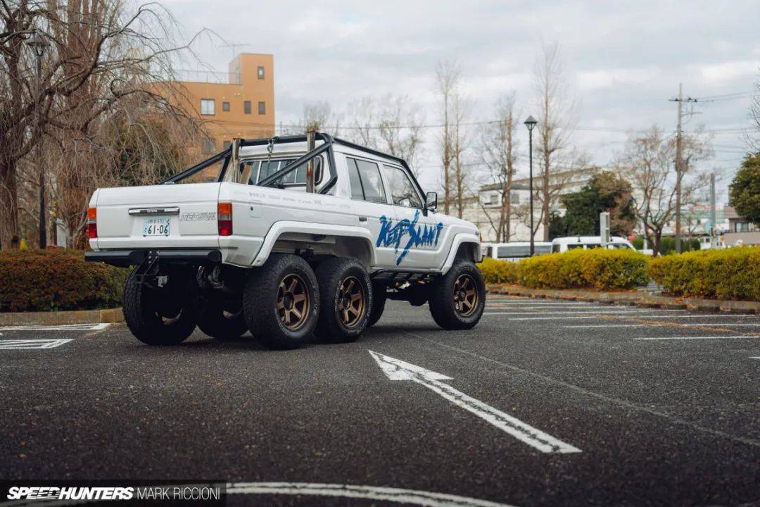 拥有六颗te37的丰田fj60 6x6,上天入地小霸王_搜狐
