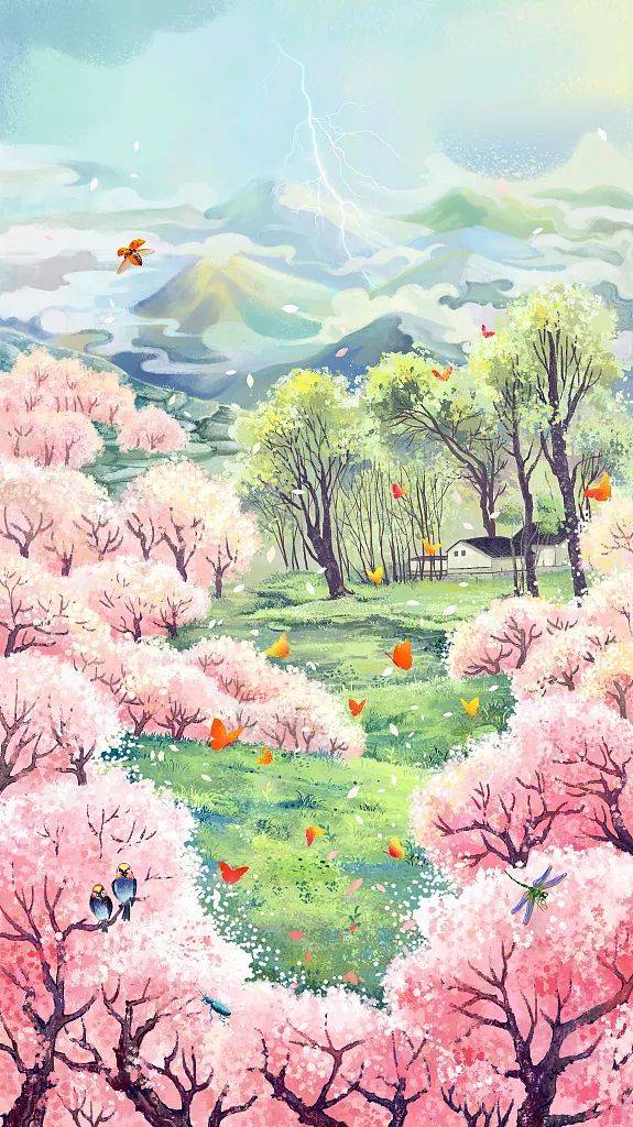 清明梨花风起思念随风化雨