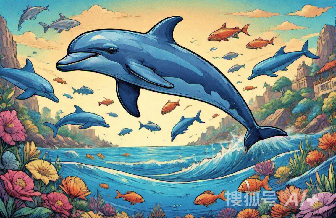 动漫海豚壁纸图片