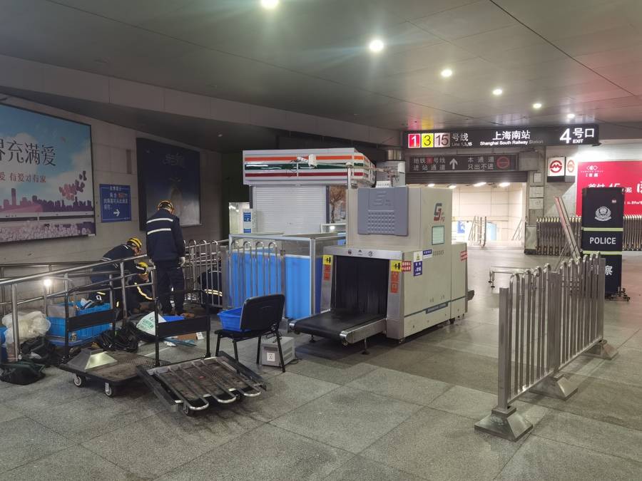 上海南站换乘地铁今起试点免重复安检来沪旅客点赞太方便了