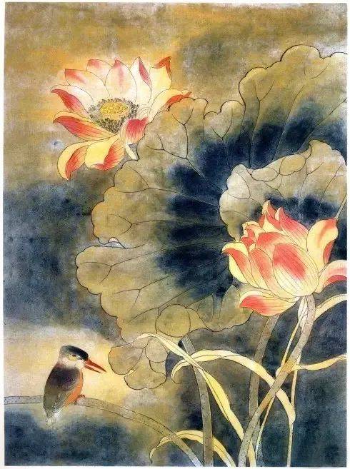 国画教程工笔荷花晨雨步骤解析示范