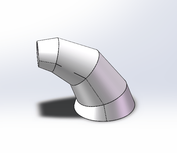 牛角弯头这样做展开