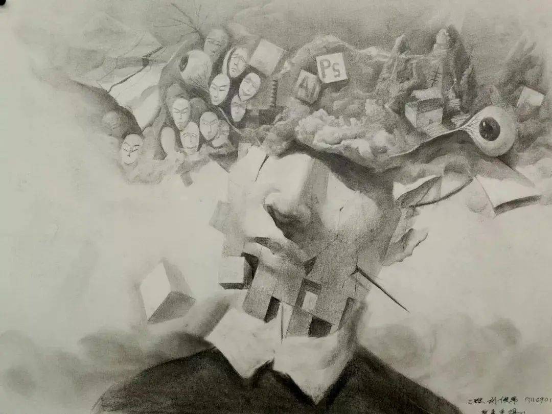 天津美术学院素描与色彩作品