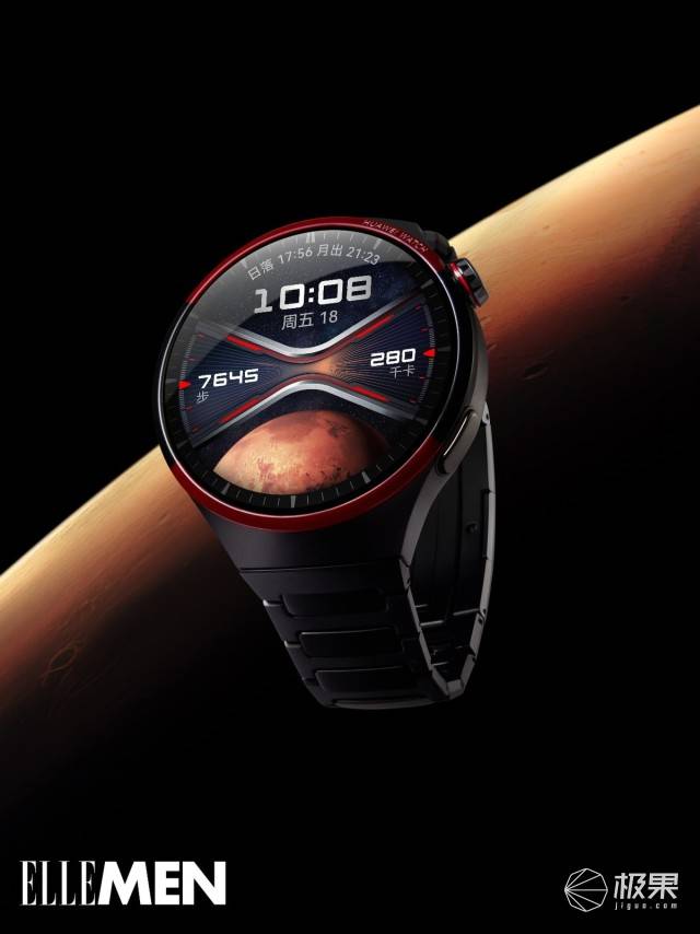 在机身材质方面,华为太空表是华为首款采用金刚钛的智能手表,表带采用