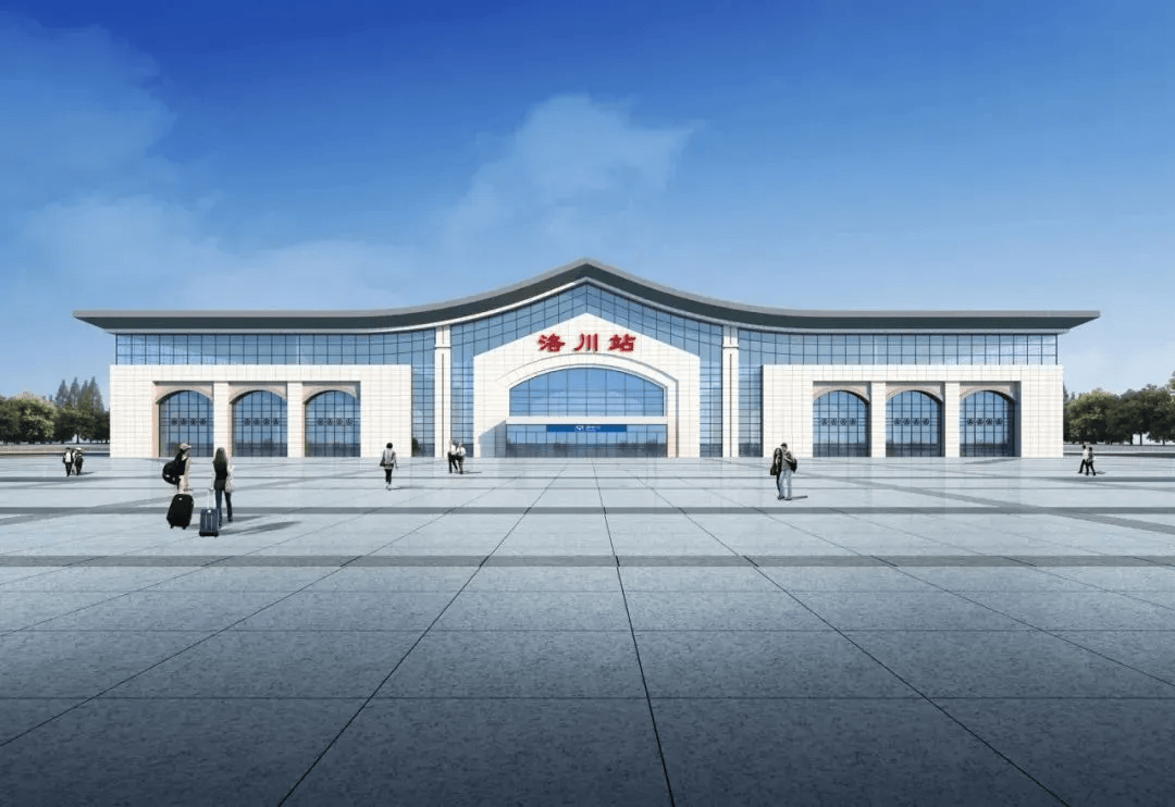 洛川站黄陵西站位于延安市黄陵县,站场规模为3台7线.