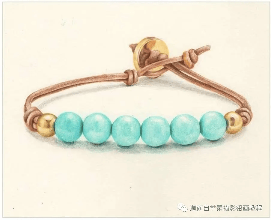 彩铅画手链
