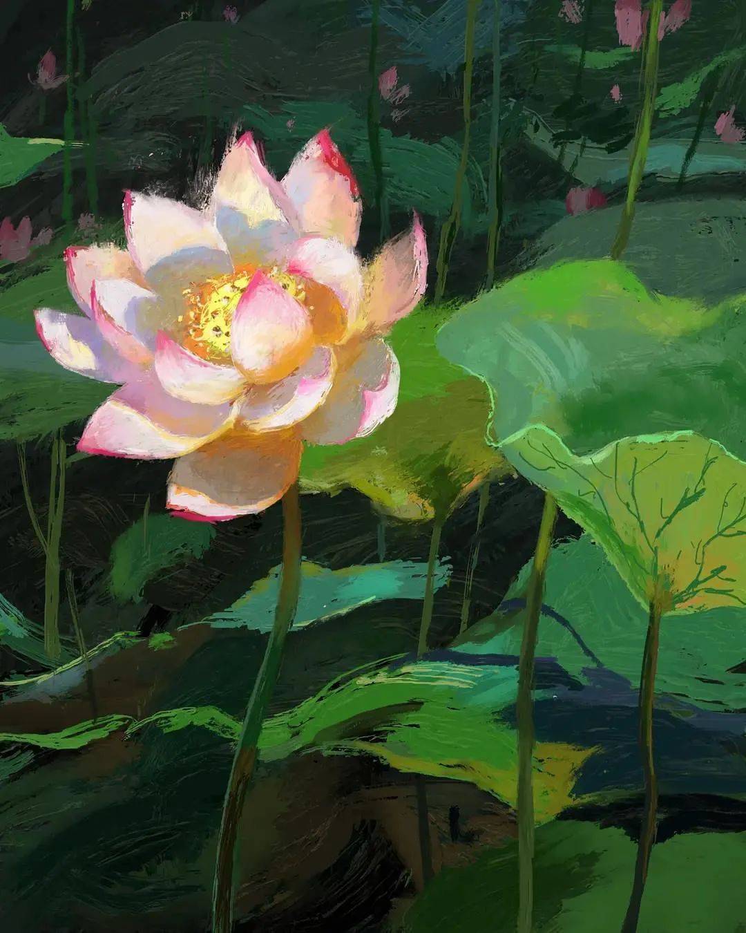 从迪士尼艺术家到水彩大师,他画面的质感无人能敌,这美景,这花卉,太