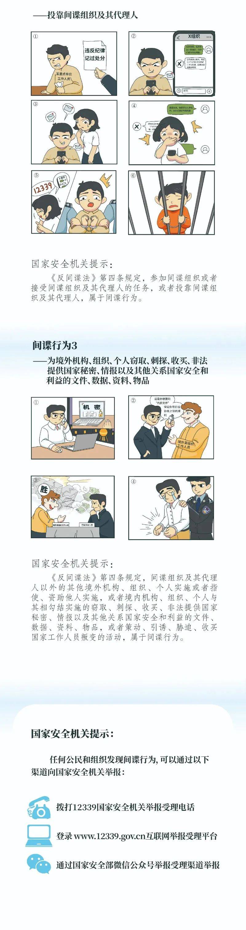 全民国家安全教育日漫画反间谍法之间谍行为篇上