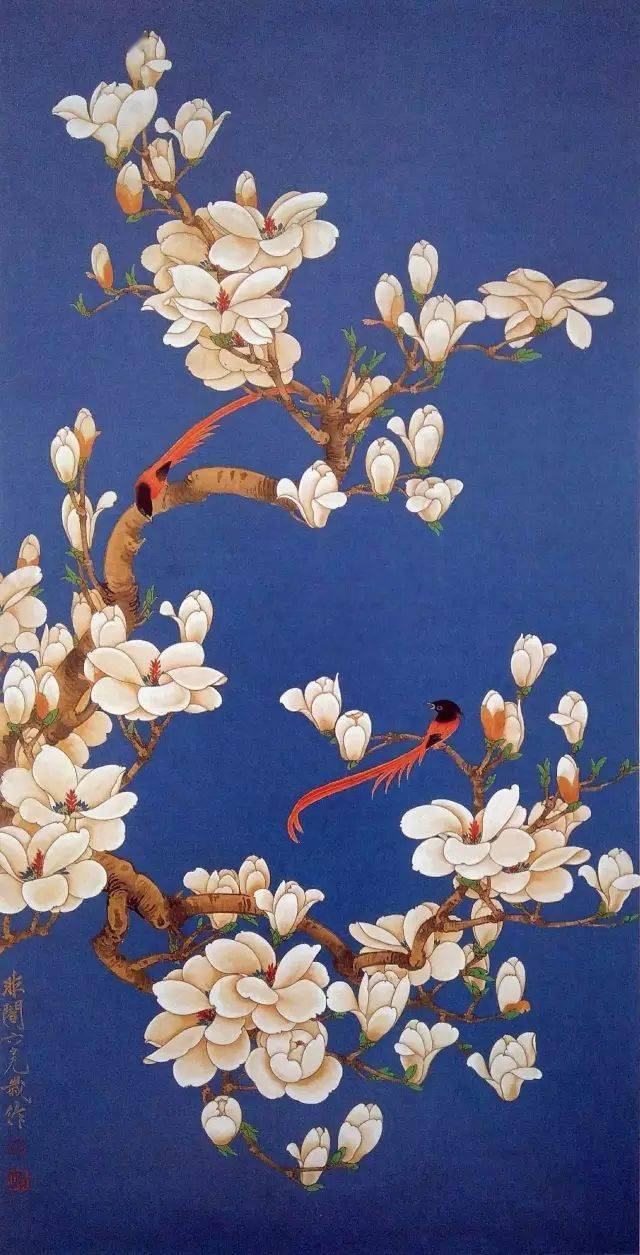 欣赏-于非闇工笔花鸟100幅,棒棒哒!