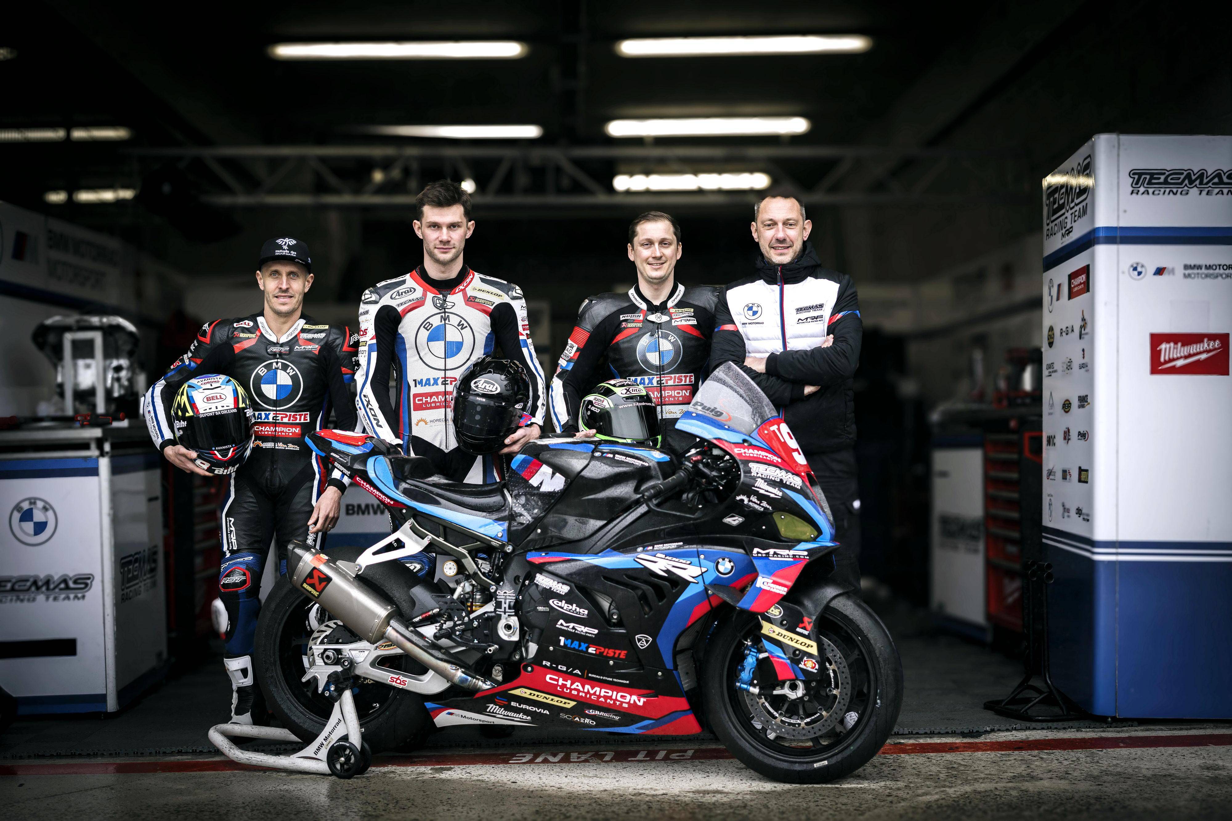 除了 ewc 级别之外,宝马阵营还有参加 superstock 级别的 tecmas mrp