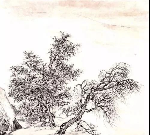 北派名家山水画树法