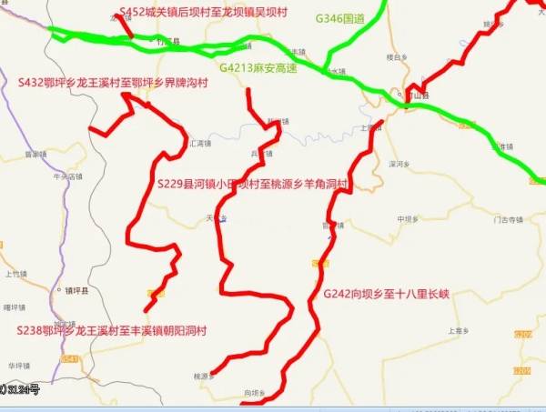 榆林g242国道路线图图片