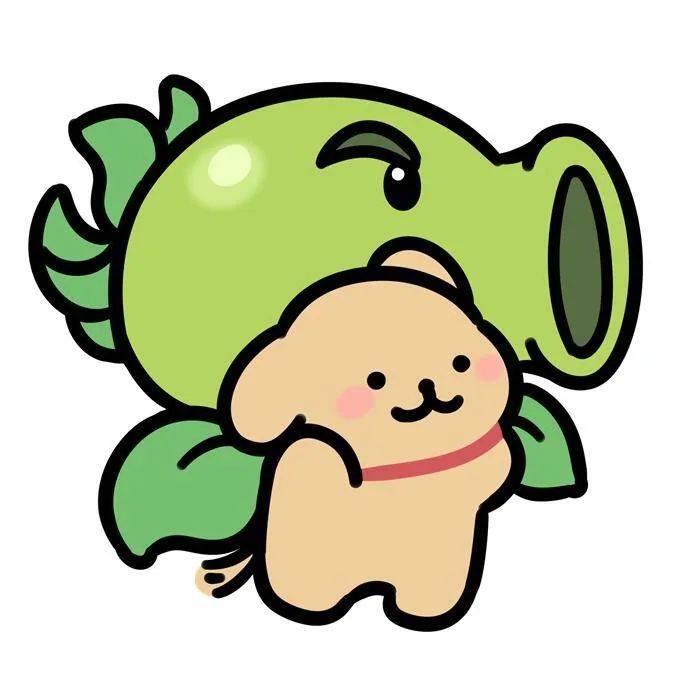 头像 | 线条小狗 植物大战僵尸版