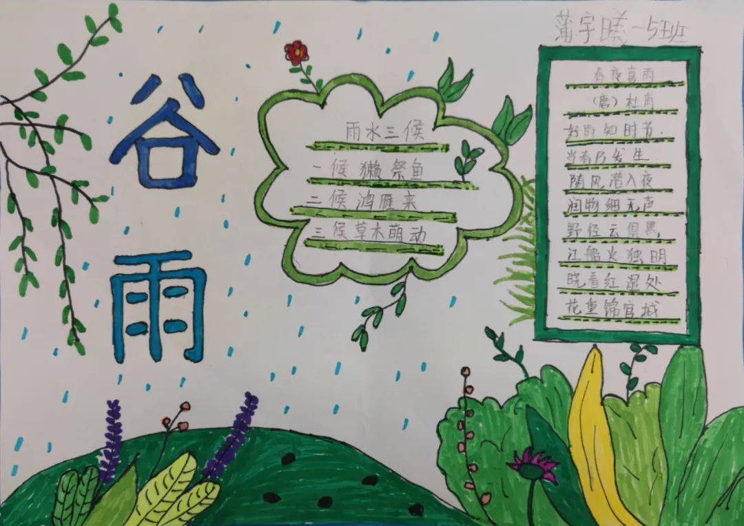 【美玉成长】杨花柳絮随风舞·雨润万物百谷生——记玉律学校谷雨时节