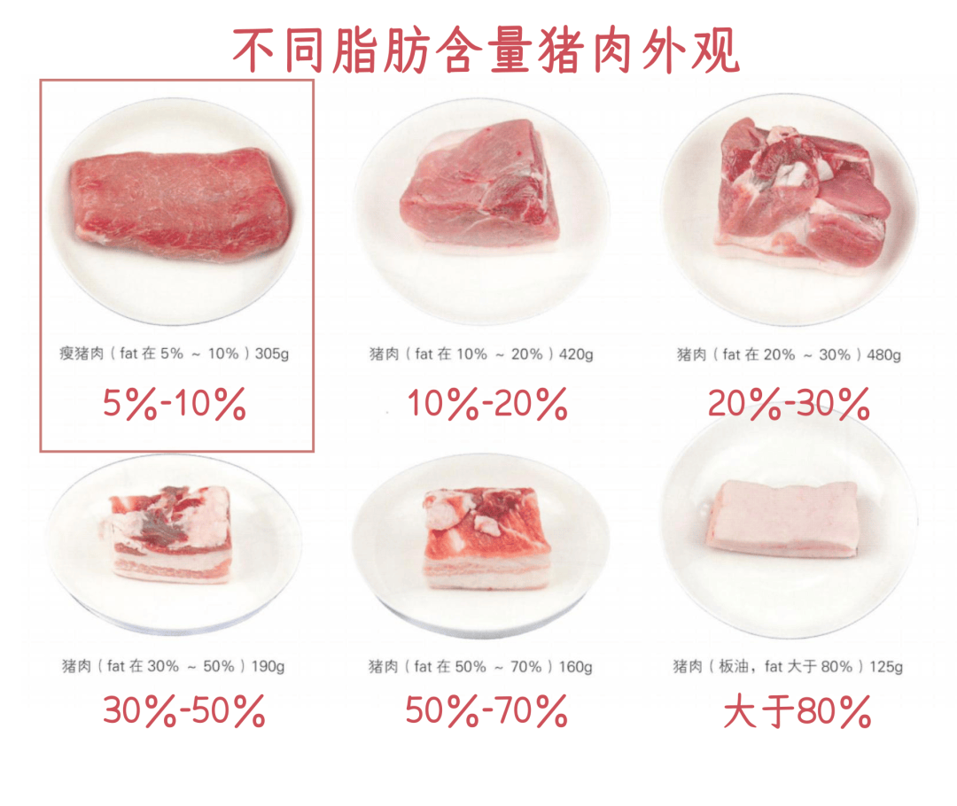 猪瘦肉营养成分表图片