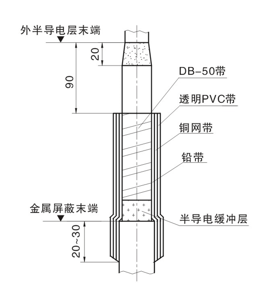 电缆终端杆安装示意图图片