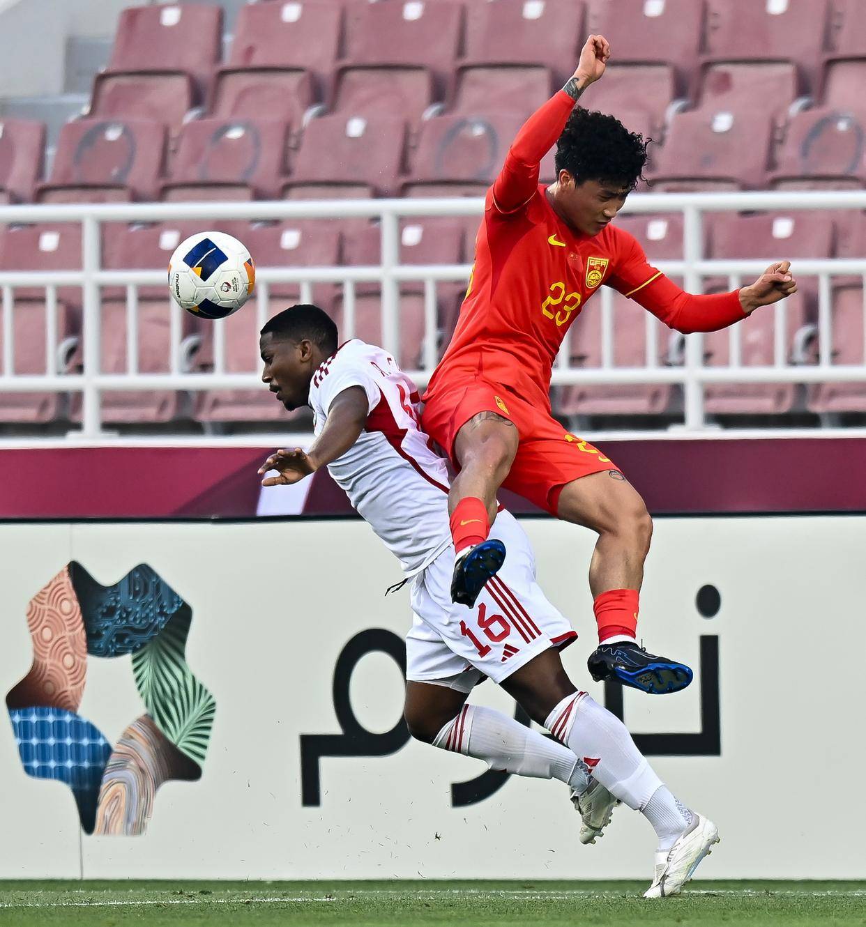(体育)足球——u23亚洲杯:中国胜阿联酋