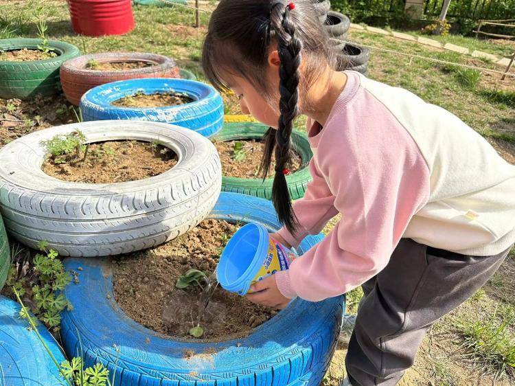 日照经开区向阳路幼儿园开展春日种植活动