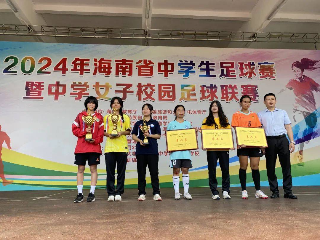 喜报:海口市灵山中学女子足球队荣获2024年海南省中学生足球赛暨中学