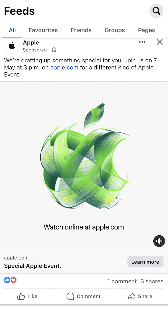 苹果表示 5 月 7 日的“放飞吧”发布活动将会是“一种另类活动”