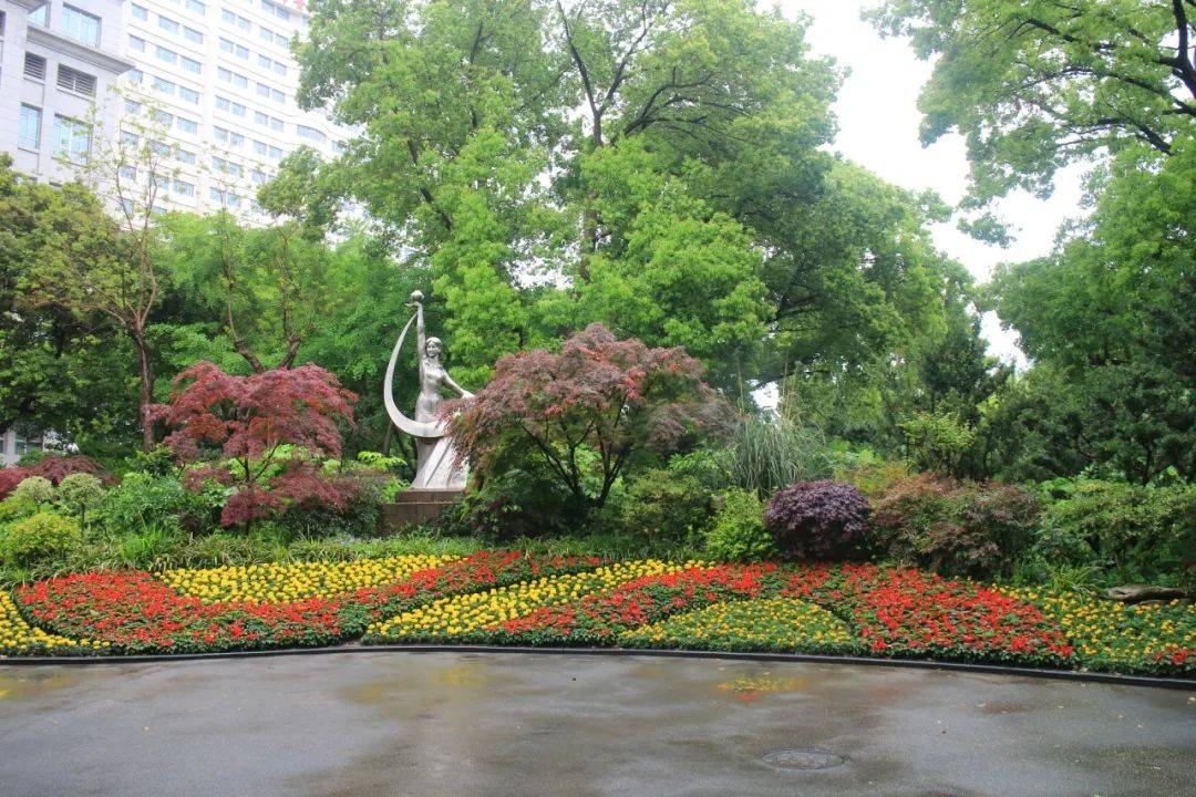 "五一"国际劳动节,普陀区各公园花坛盛装迎客!