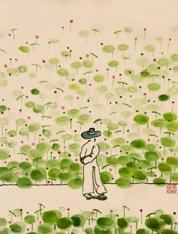 老树画画:夏天来了,热烈活着,诗意生活!