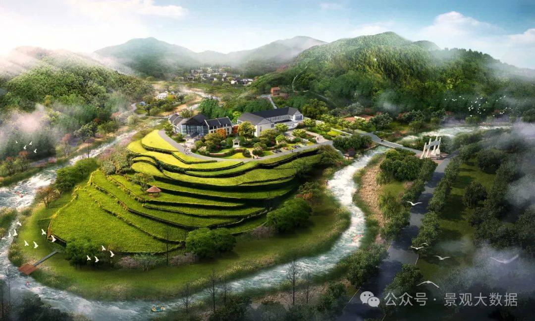 设计师真牛,ps做个"乡村鸟瞰图",收费5000!_景观_数据_feerz