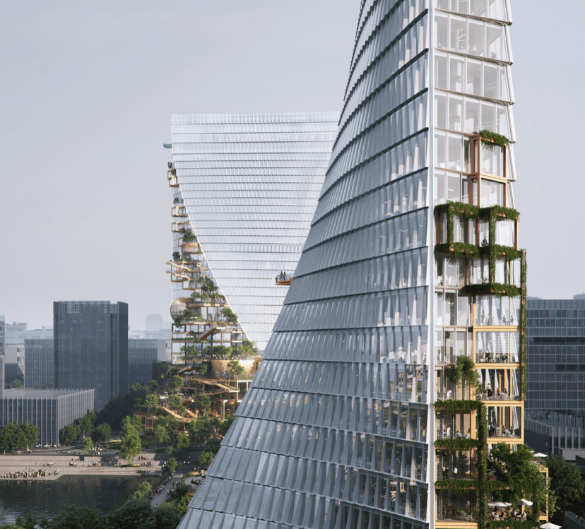 衢州文礼湖双塔近日提名英国《architectural review》建筑评论杂志"