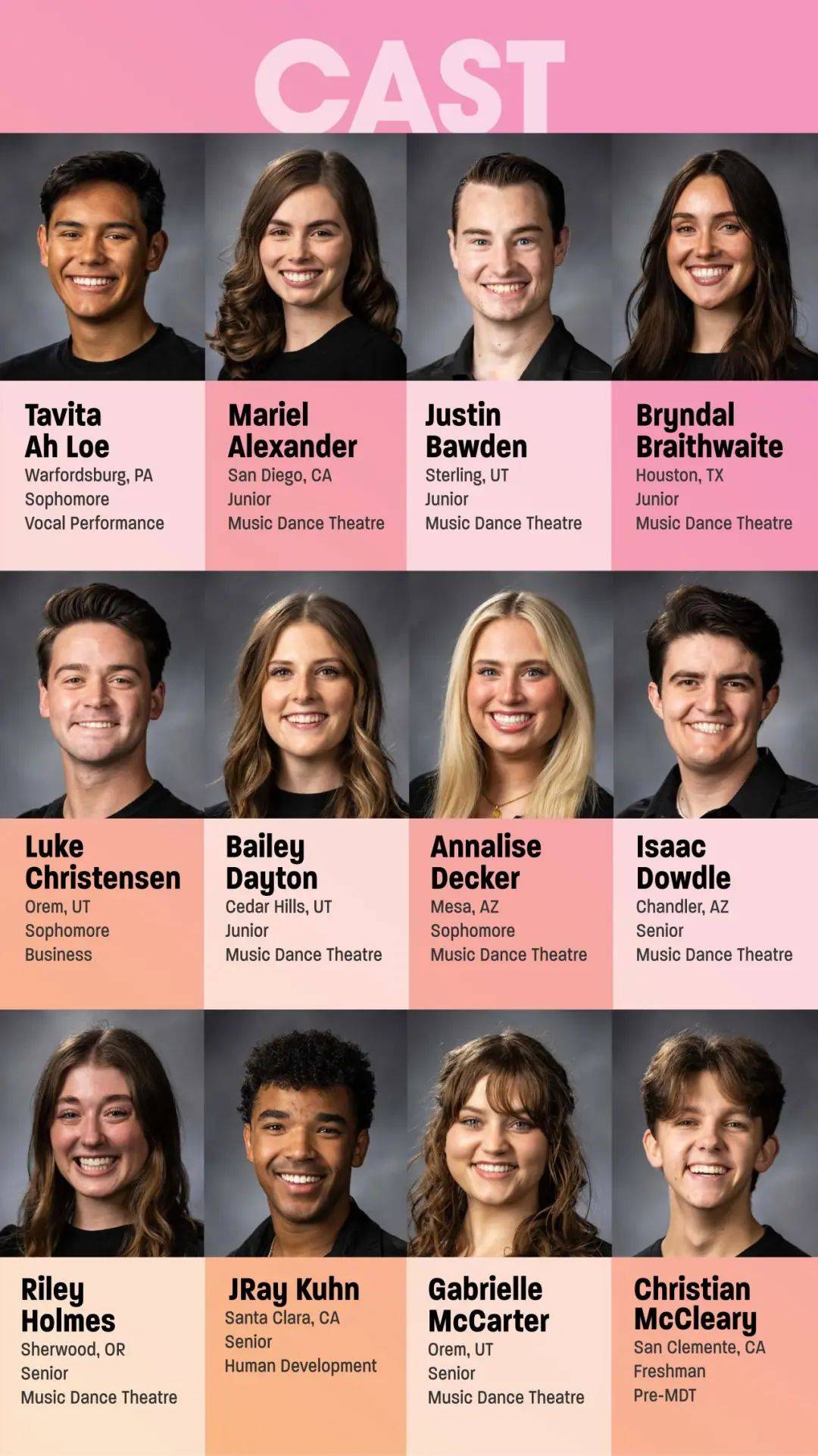 美国杨百翰歌舞团开场曲 opener乐舞百老汇thank you for the music为