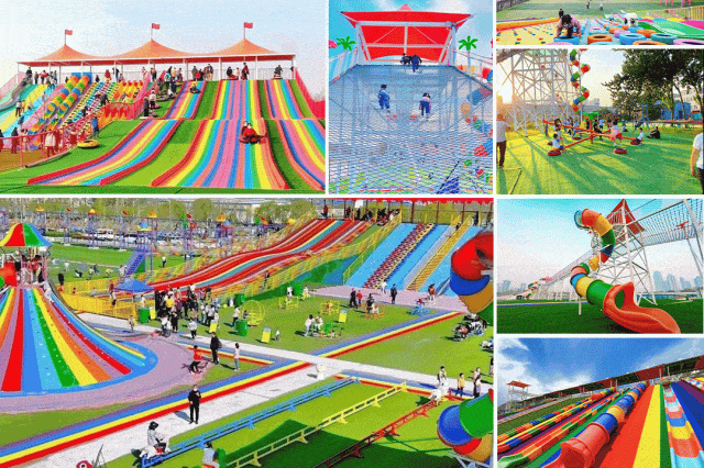 赤峰嗨乐堡无动力乐园 野人表演 蝴蝶放飞