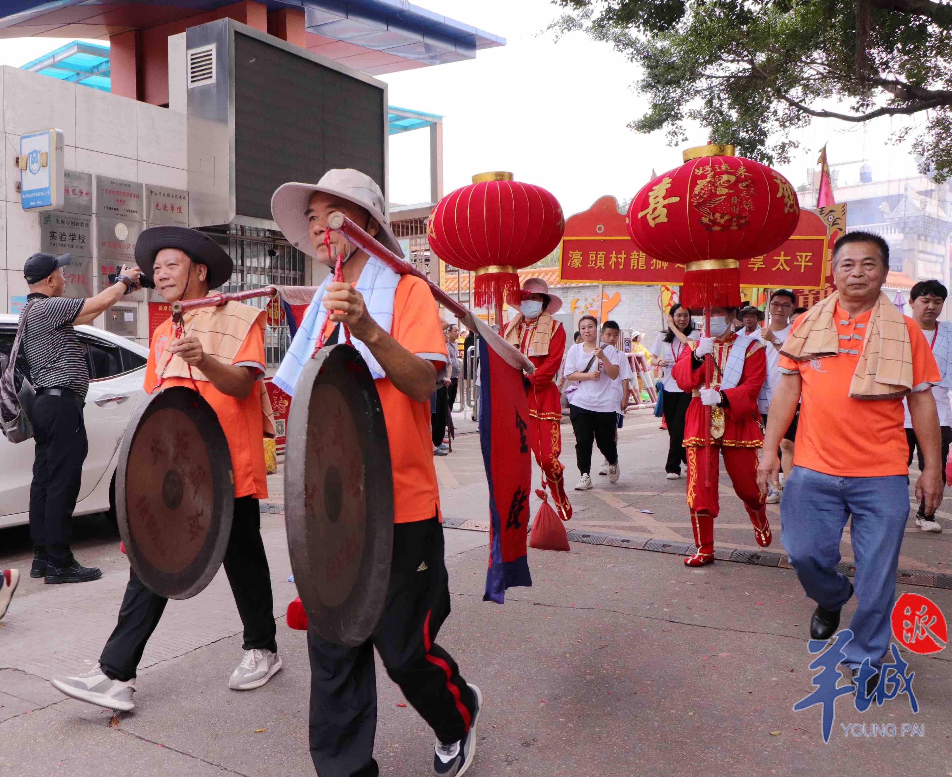 中山火炬百年龙狮巡游再次上演_木龙_濠头_小区