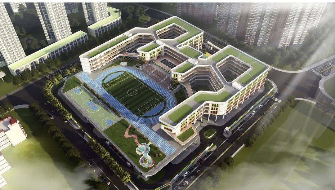景贤小学北校区效果图景贤小学(北校区)位于江海区,该项目主体工程已