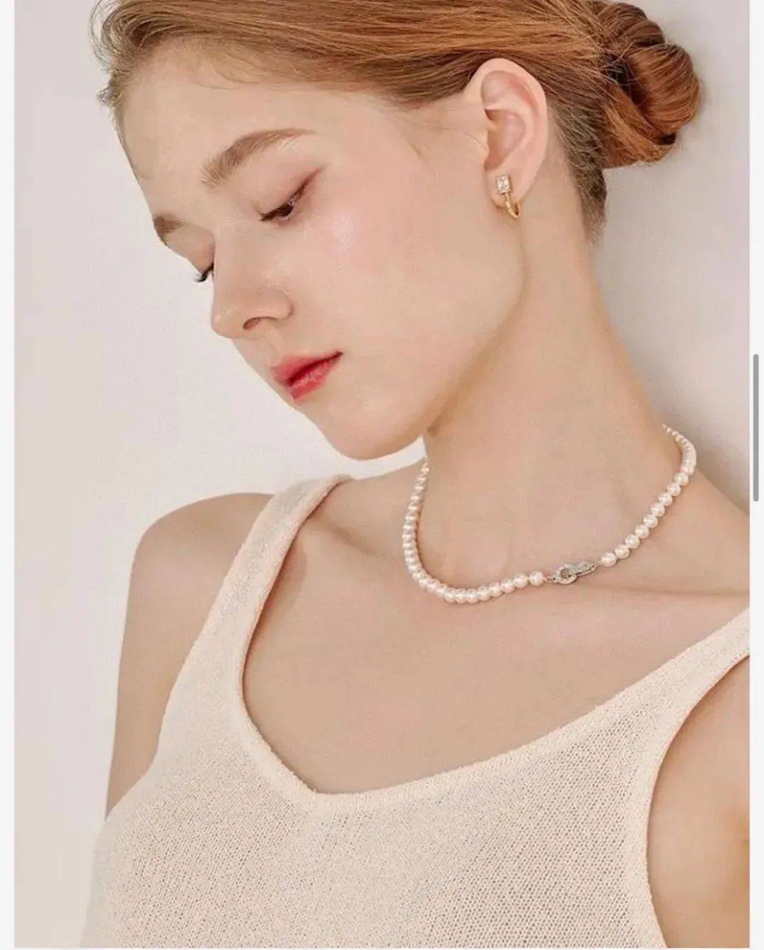 【施华洛珍珠项链&手链】49.9元!三个尺寸,两个颜色任选!